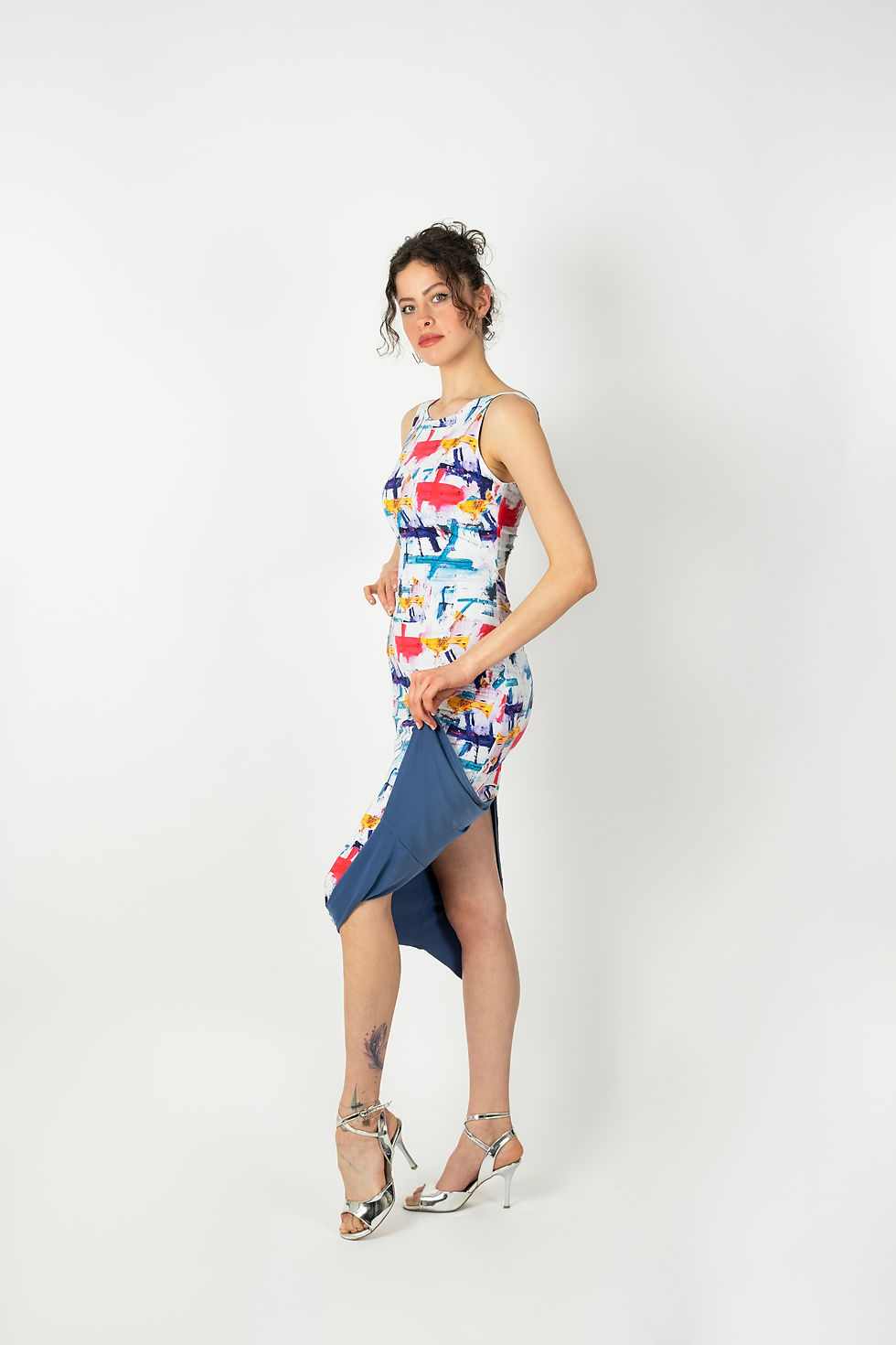 Thumbnail: Kibele Canvas & Blue Reversible Tango Dress