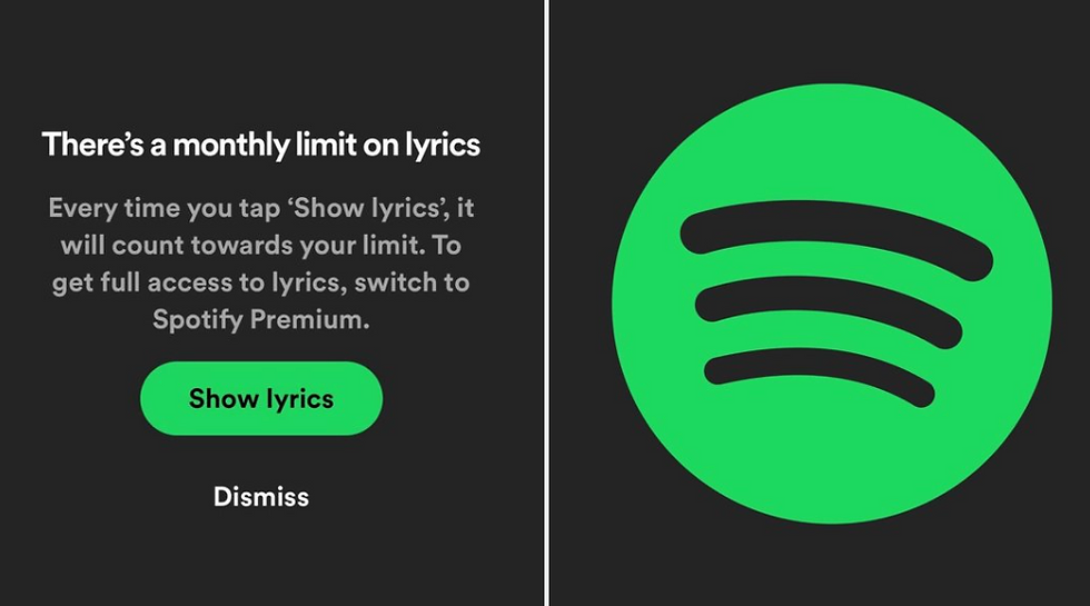 Spotify'da Şarkı Sözlerini Görmek Ücretli Hale Geliyor.
