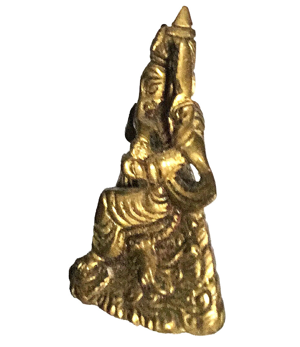 Thumbnail: Brass Ganesh Sitting on his asana Idol