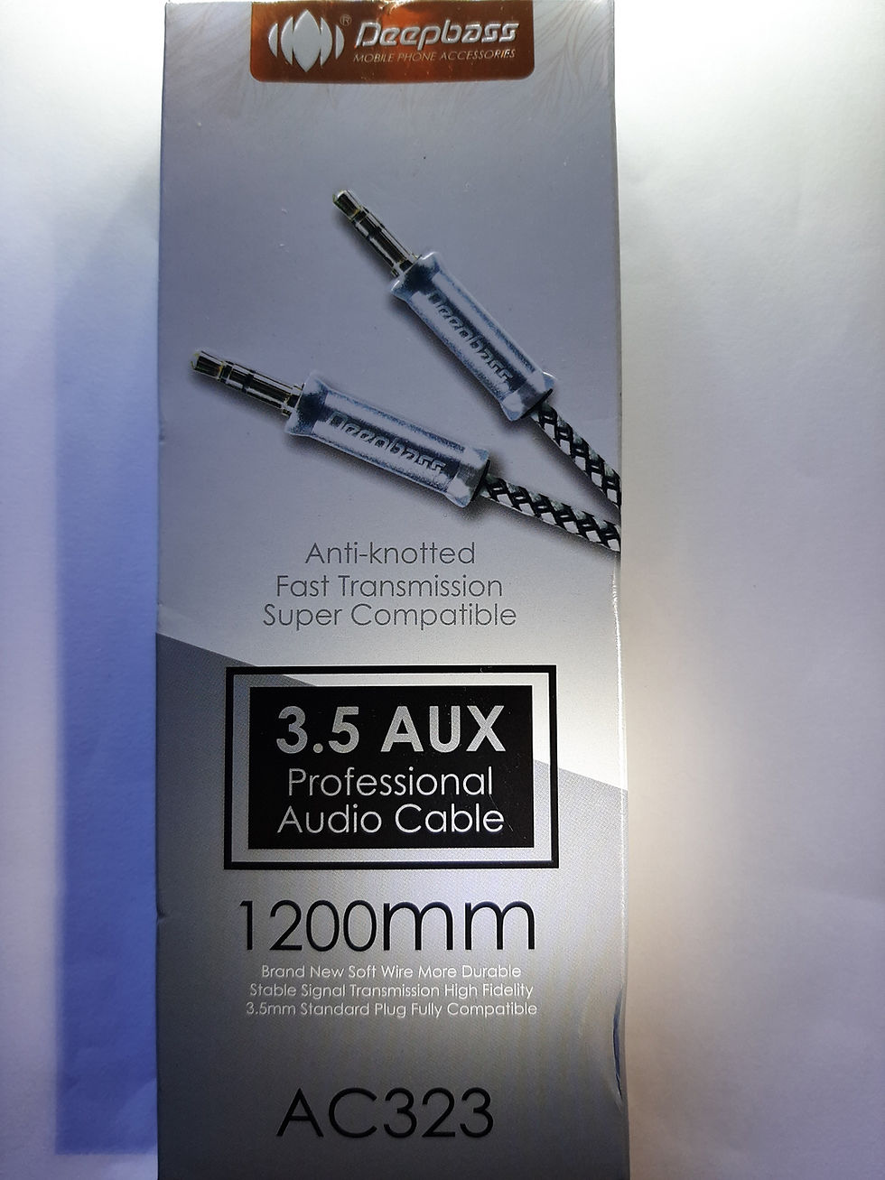 Thumbnail: Deepbass AC323 3.5 AUX Professional Audio Cable 1200mm