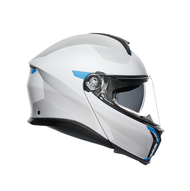 Miniatura: CASCO AGV TOURMODULAR MPLK FREQUENCY LIGHT GRAYBLUE