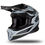 Miniatura: CASCO UFO PLAST MOTOCROSS INTREPID BKGY HE175