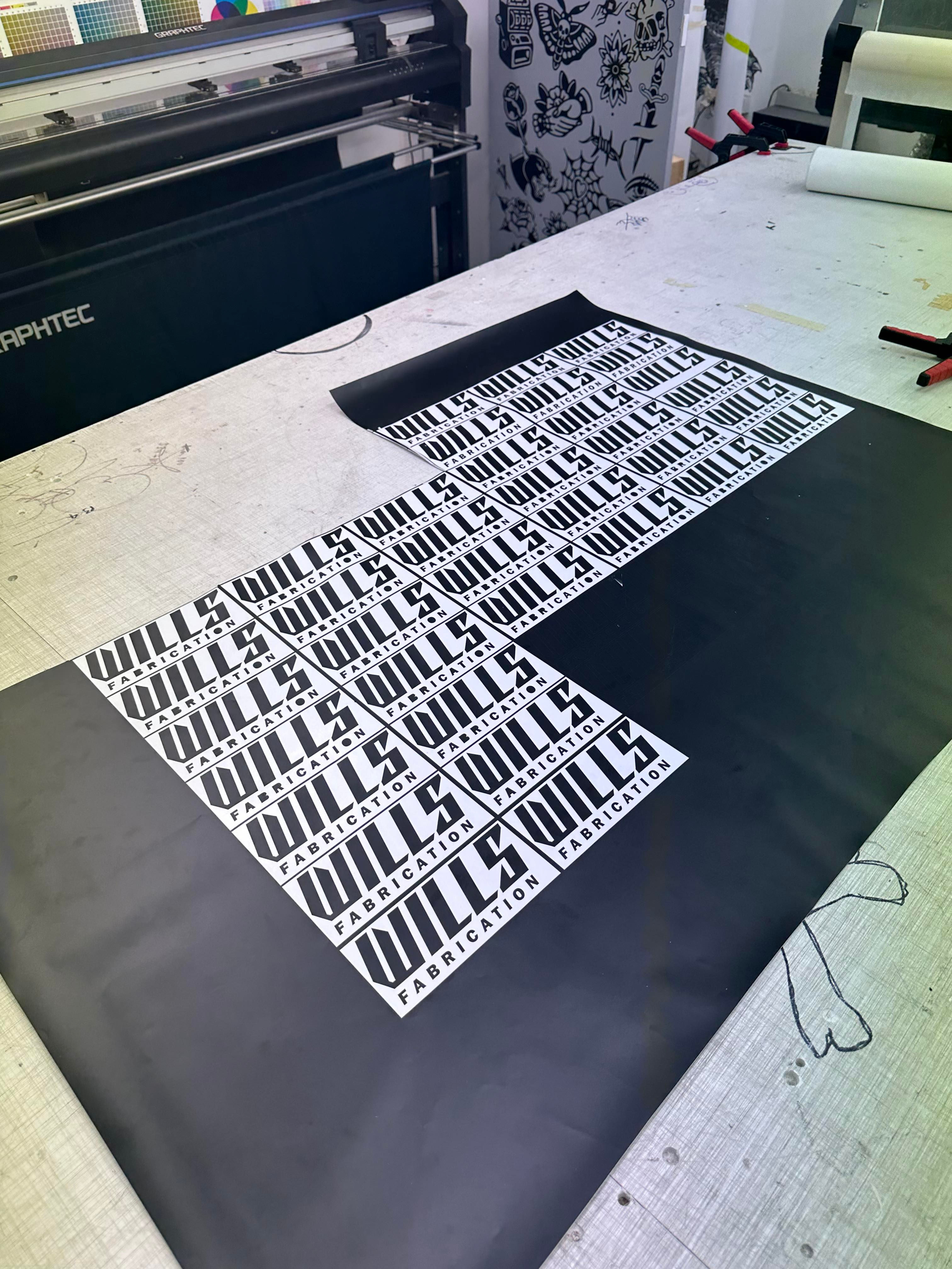 Wills Fabrication Stickers