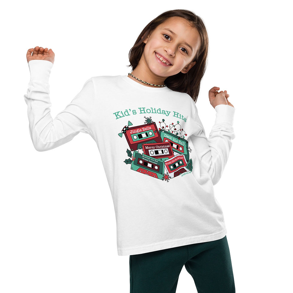 Thumbnail: Kid's Retro Holiday Hits Youth Long Sleeve Tee