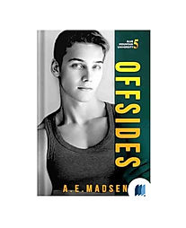 Offsides (Blue Mountain University #5) by A.E. MADSEN in Romantic category book cover on Bookdio.org