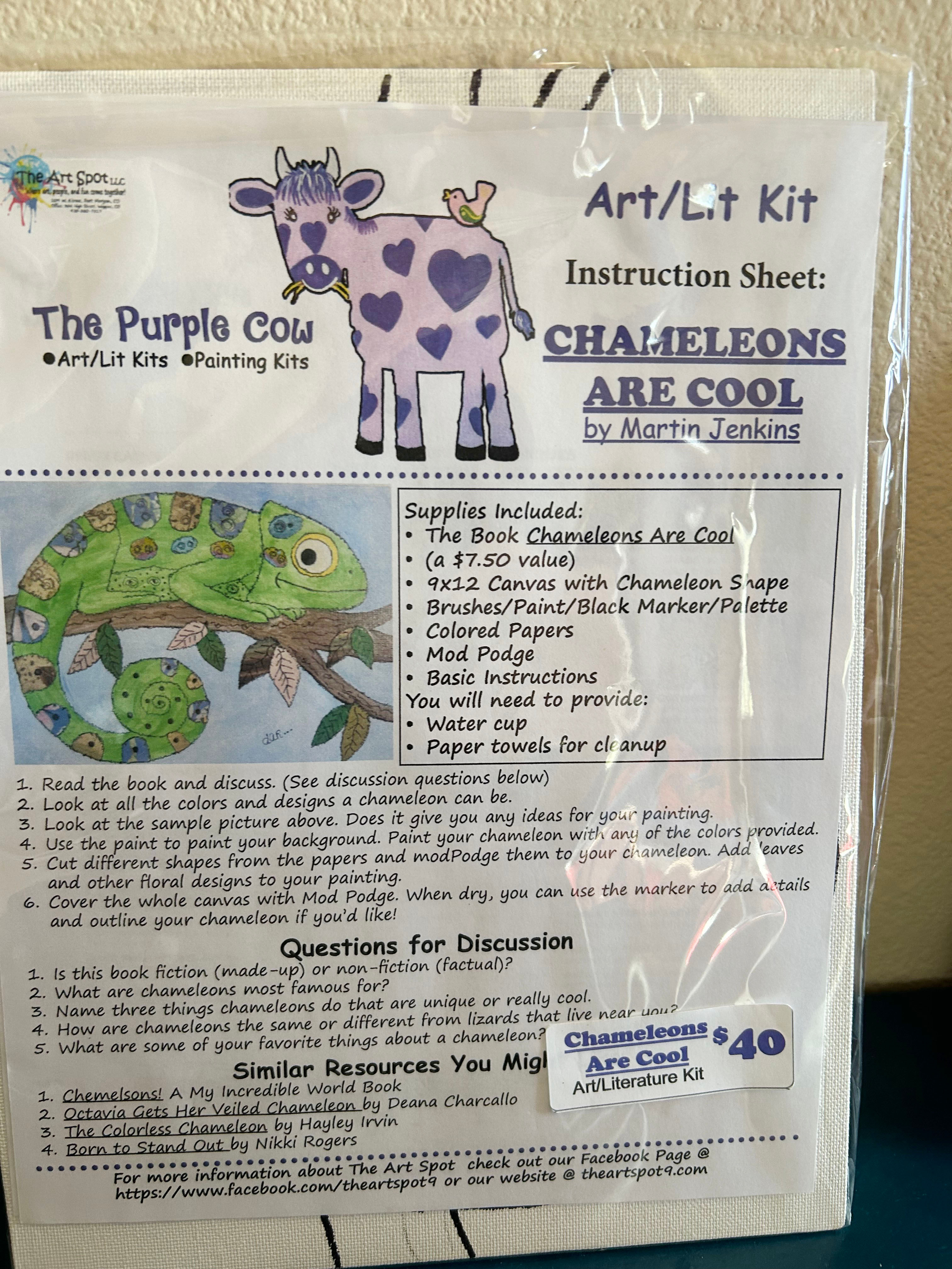 Chameleons are Cool! Art/LitKits