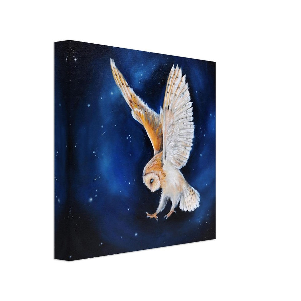 Miniatyrbild: Canvas Print (Via Gelato) "Nattens väktare"