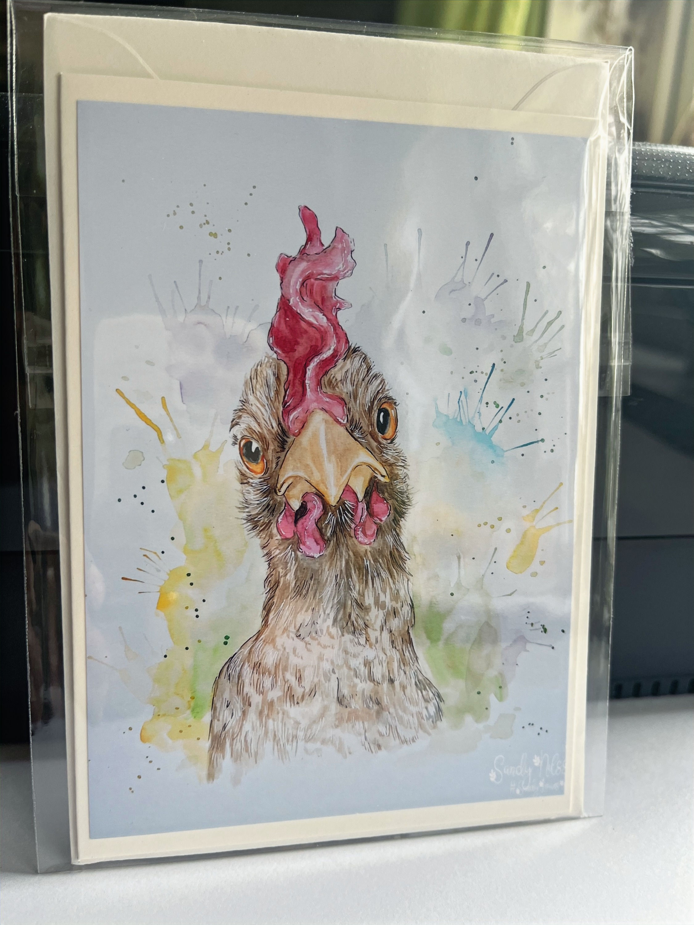 Kort med print(Tarzan ) och kuvert