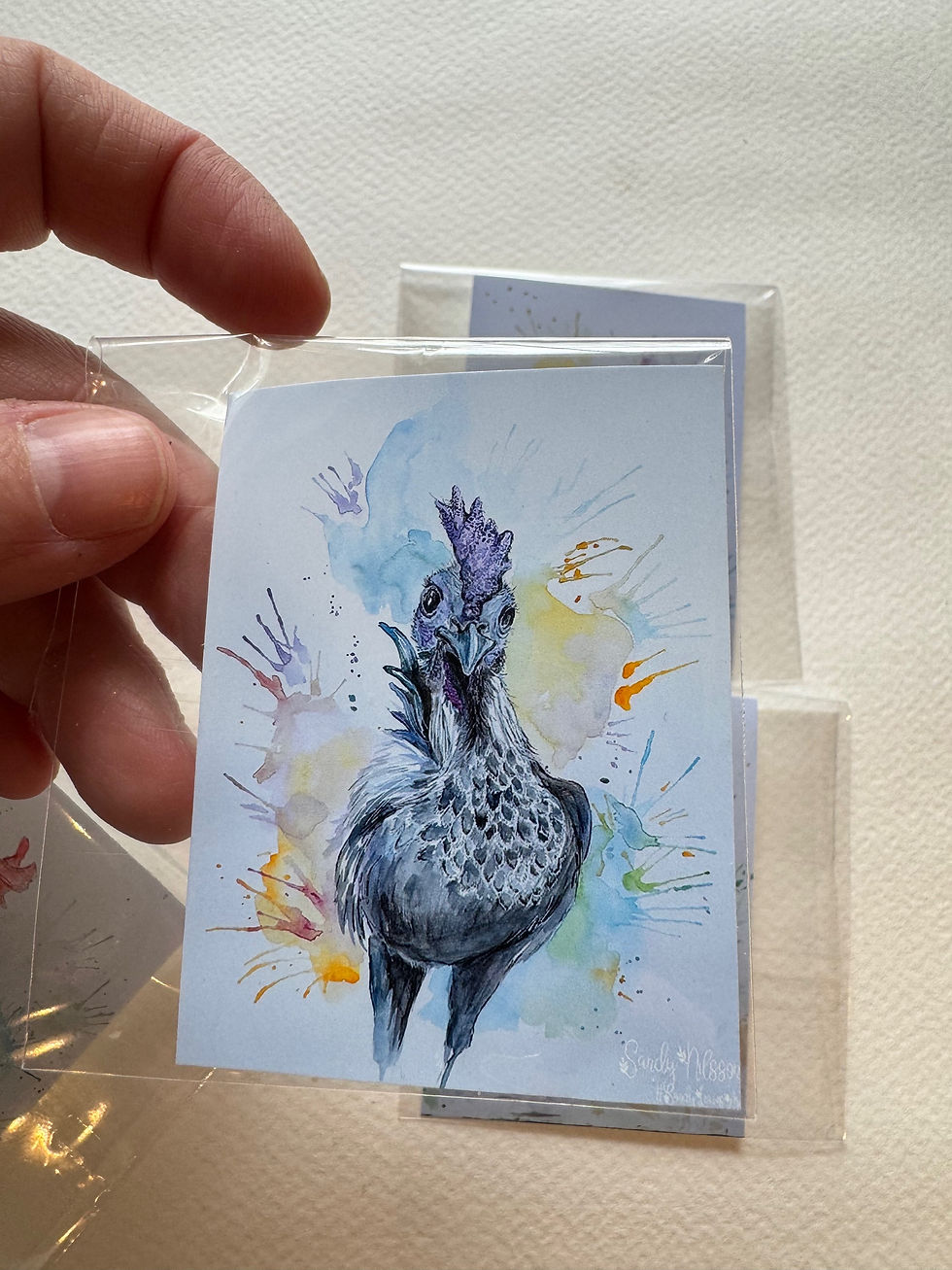 Miniatyrbild: En st vinylstickers "Höns"
