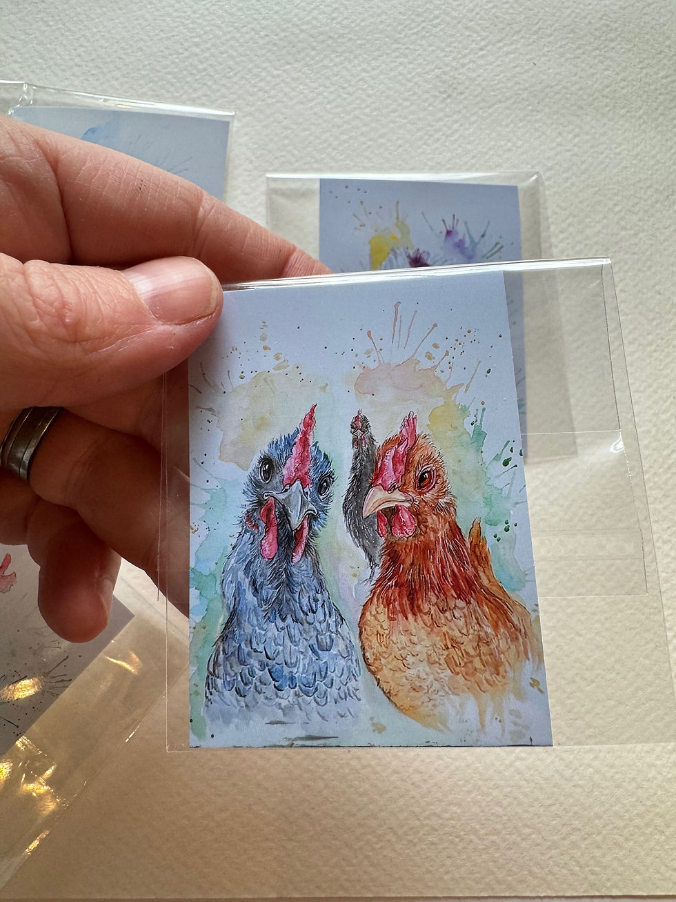 Miniatyrbild: En st vinylstickers "Höns"