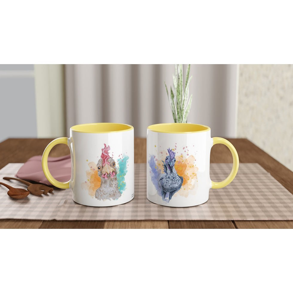 Miniatyrbild: Keramisk mugg "Tuppigt värre"