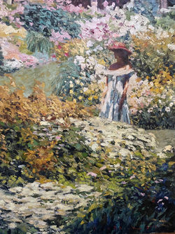 Garden with Woman