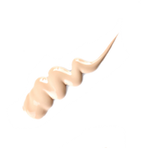 Smears of different makeup products on w