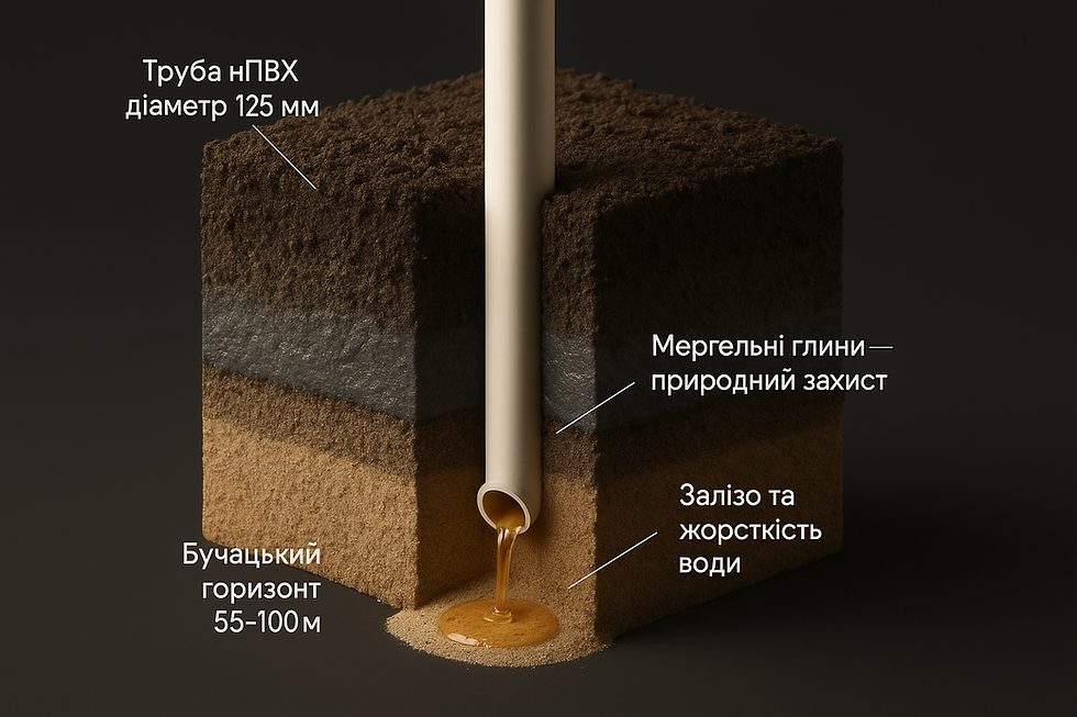 Бучацький водоносний горизонт у Київській області: плюси, мінуси та вміст заліза