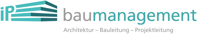 Firmenlogo der iP baumanagement ° Bild Logo Signet ww.ipbau.ch