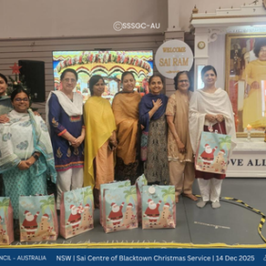 🟠🌸 Sai Center of Blacktown – Offering of Love and Service 🌸 | Sunday, 14 December 2025 | New South Wales Region🎄🎅🤶🌟