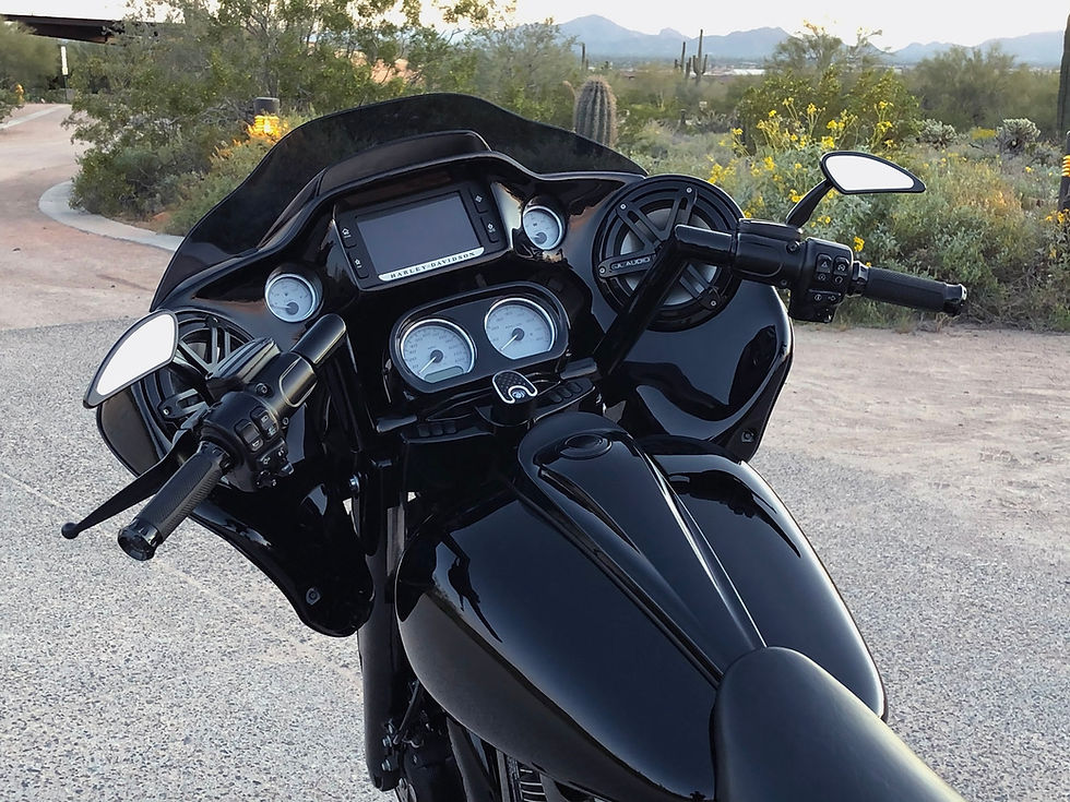 Thumbnail: Jim Nasi smooth dash console for Harley Davidson touring baggers