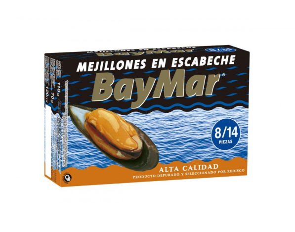 BAYMAR Miesmuscheln aus den Rías Gallegas in Escabeche