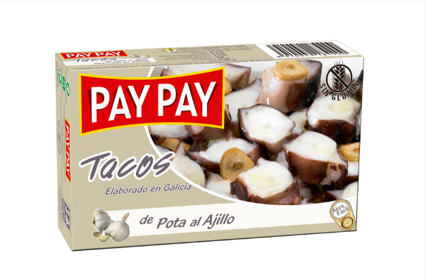 PAY PAY Knoblauch-Tintenfischstücke