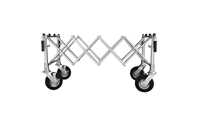 Carucior pliabil sicriu cu roti gonflabile