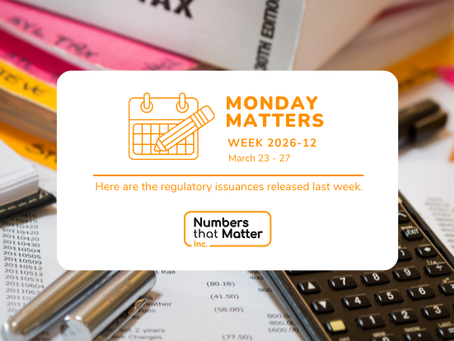 Regulatory Update No. 2026-12