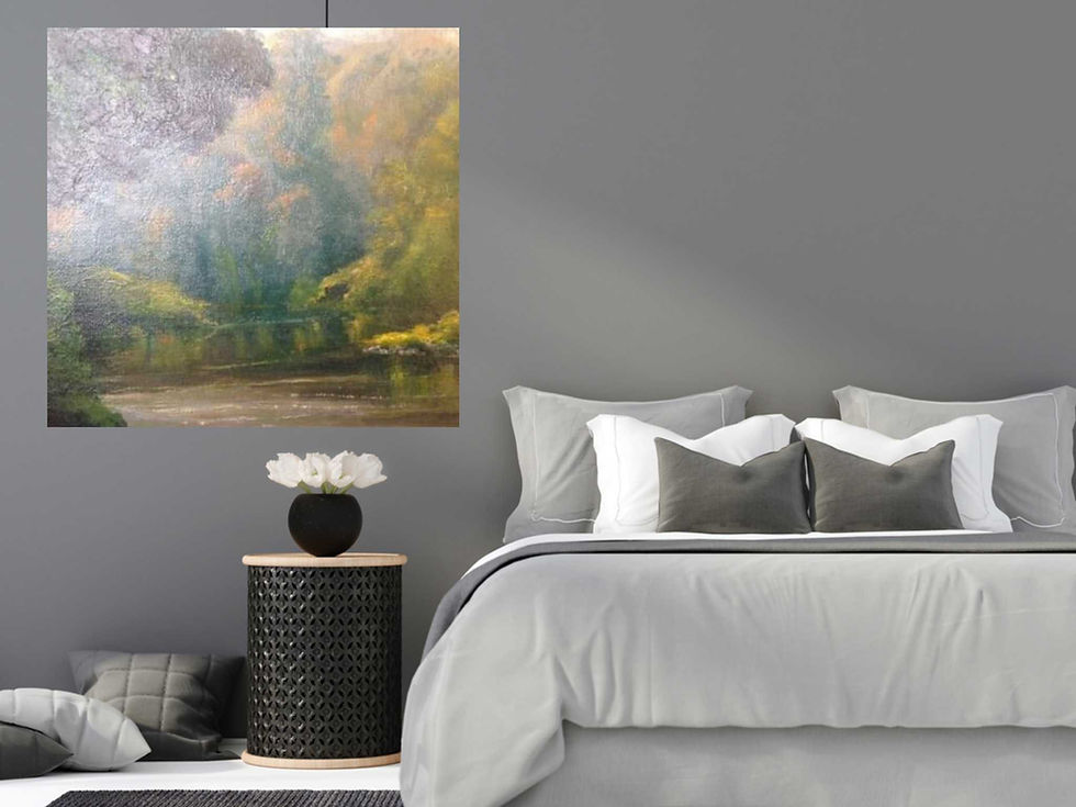Thumbnail: "Peaceful nature" Original Acrylic Painting