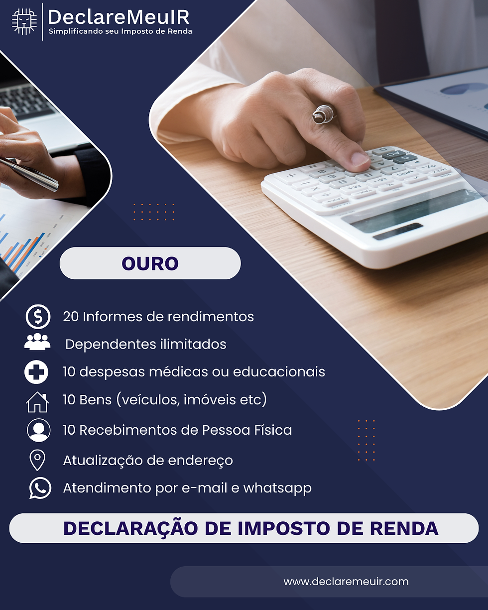 Miniatura: Declaração de Imposto de Renda - Ouro