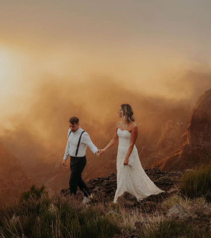 Elopement in Madeira, photoshoot. Travel Photographer Elopement