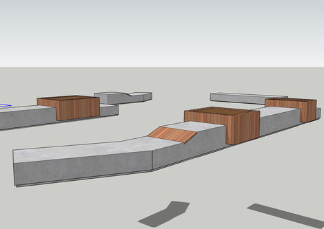 SketchUp 2017 Bench Model