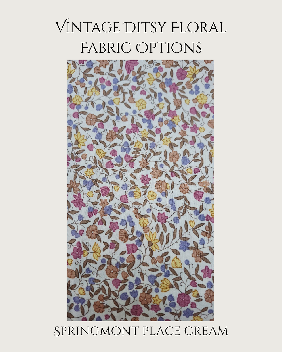 Thumbnail: Handmade Vintage Ditsy Floral Fabric Bunting | Personalised