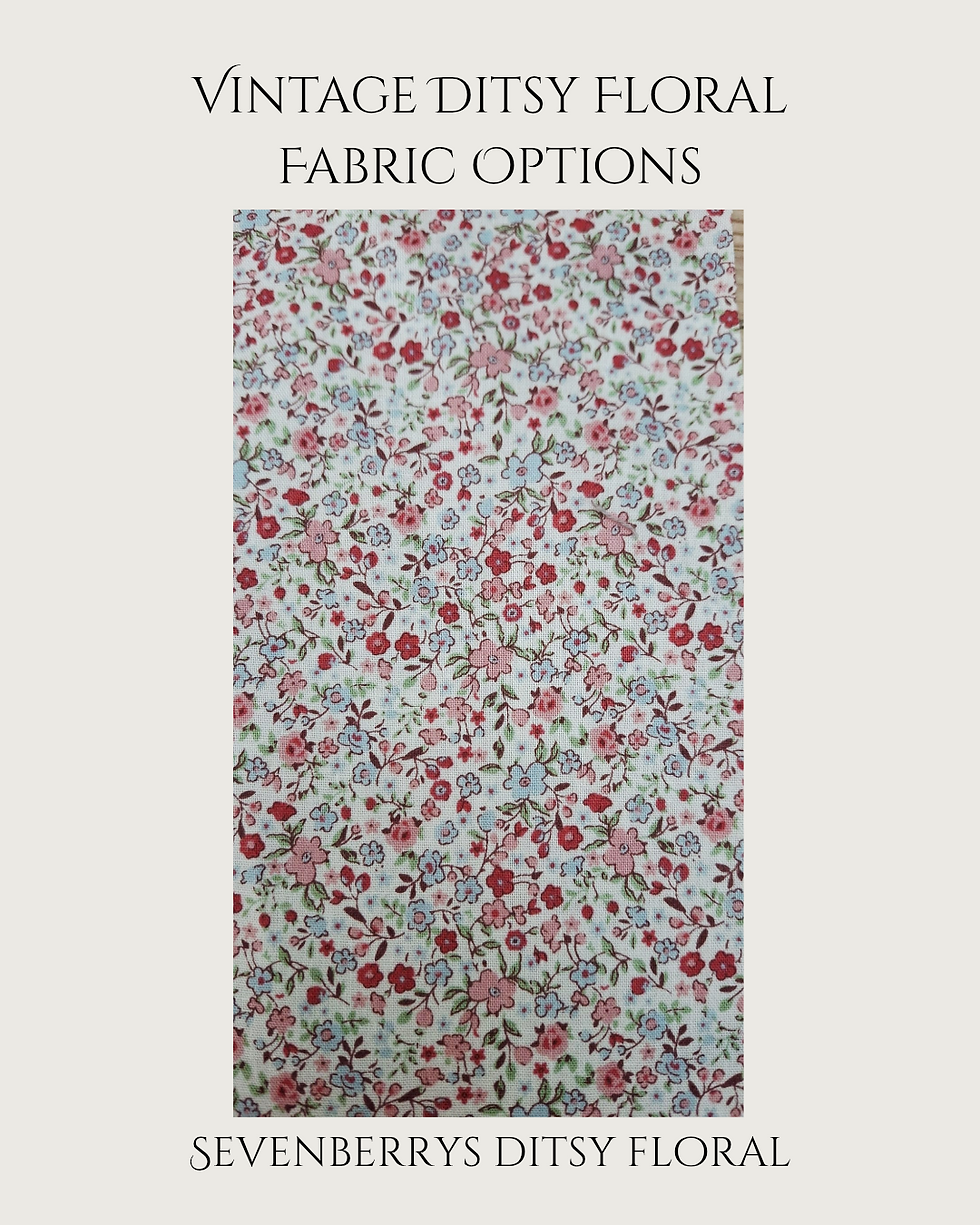 Thumbnail: Handmade Vintage Ditsy Floral Fabric Bunting | Personalised