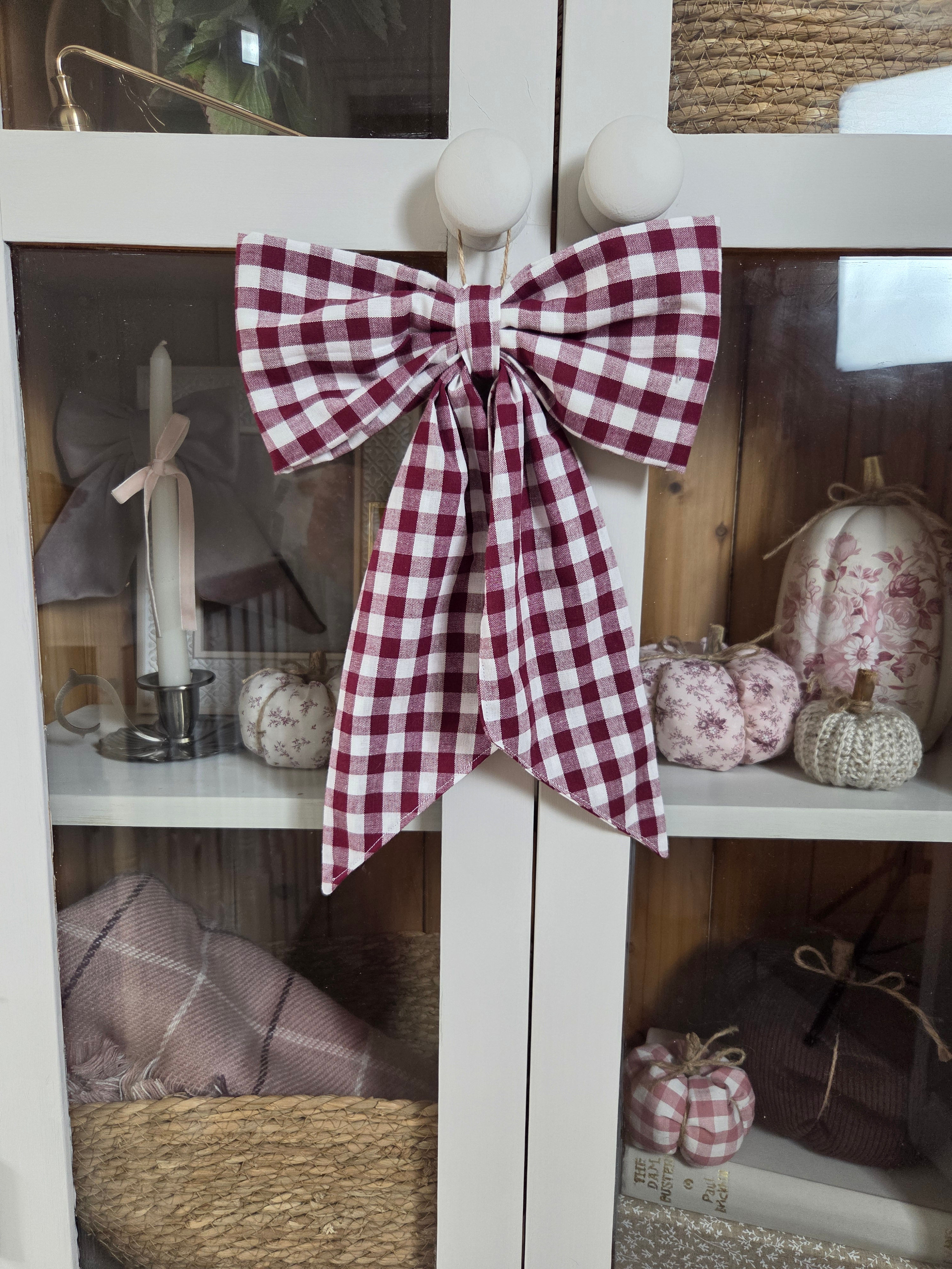 Large Fabric Bow Autumn Pink Collection