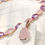 Thumbnail: Lilac & Blush Teardrop Necklace & Earrings Set