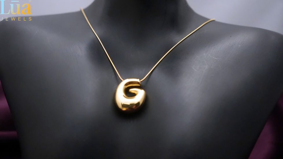 Thumbnail: Gold Letter G Charm Pendant Necklace � Trendy Alphabet Necklace & Women �