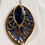 Thumbnail: Blue Mosaic Leaf Pendant Necklace & Earrings Set