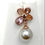 Thumbnail: Gold Floral Pearl Drop Pendant Necklace LUA Jewels
