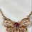 Thumbnail: Rose Gold Butterfly Pendant Set
