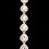 Thumbnail: Gold Pear-Cut Halo Tennis Bracelet