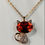 Thumbnail: Rose Gold Cat Crystal Pendant Necklace