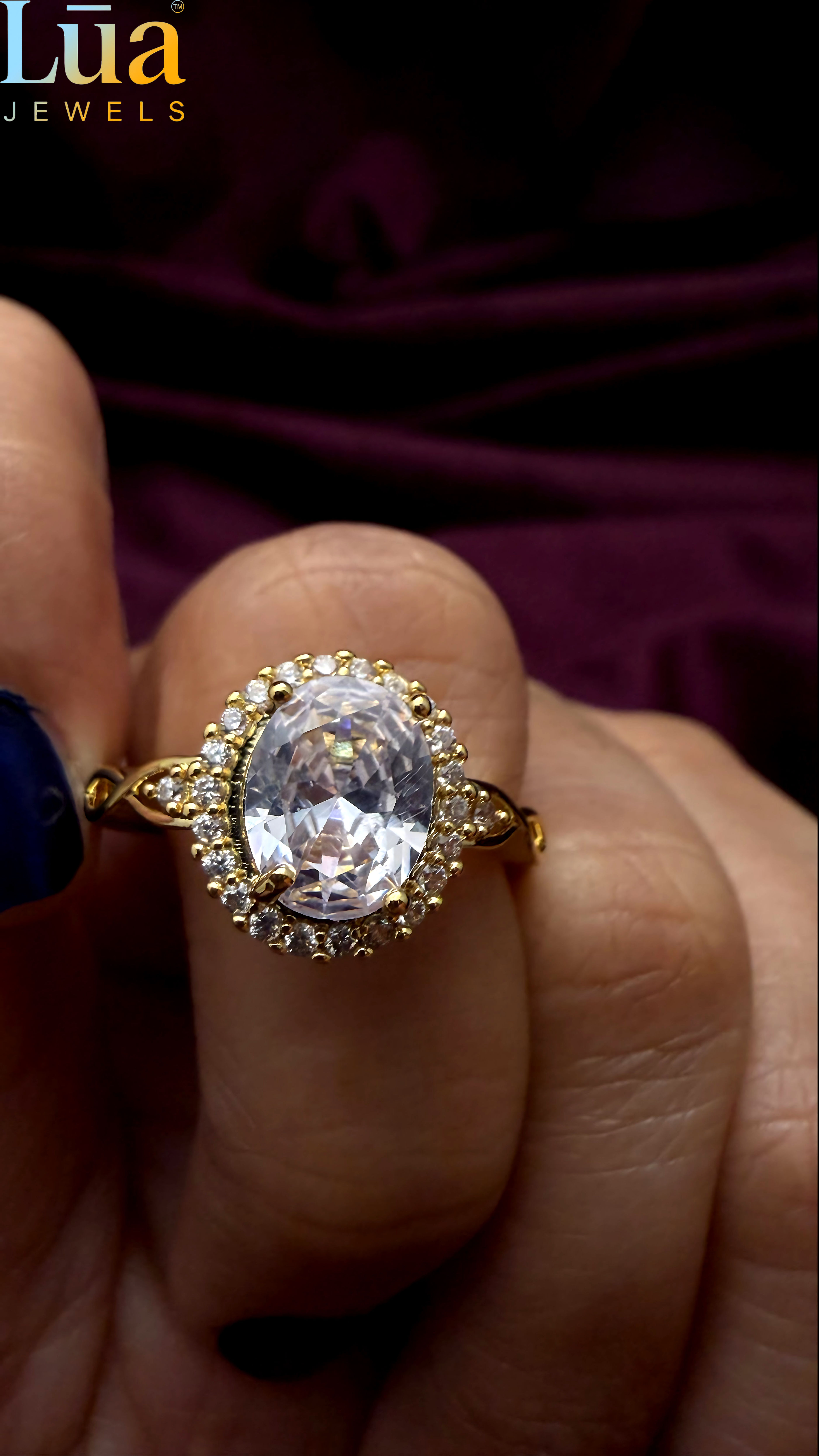 Radiant Halo Crystal Ring � Lua Jewels