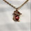 Thumbnail: Rose Gold Crystal Mouse Pendant Necklace