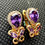Thumbnail: Royal Amethyst Teardrop Earrings � Lua Jewels