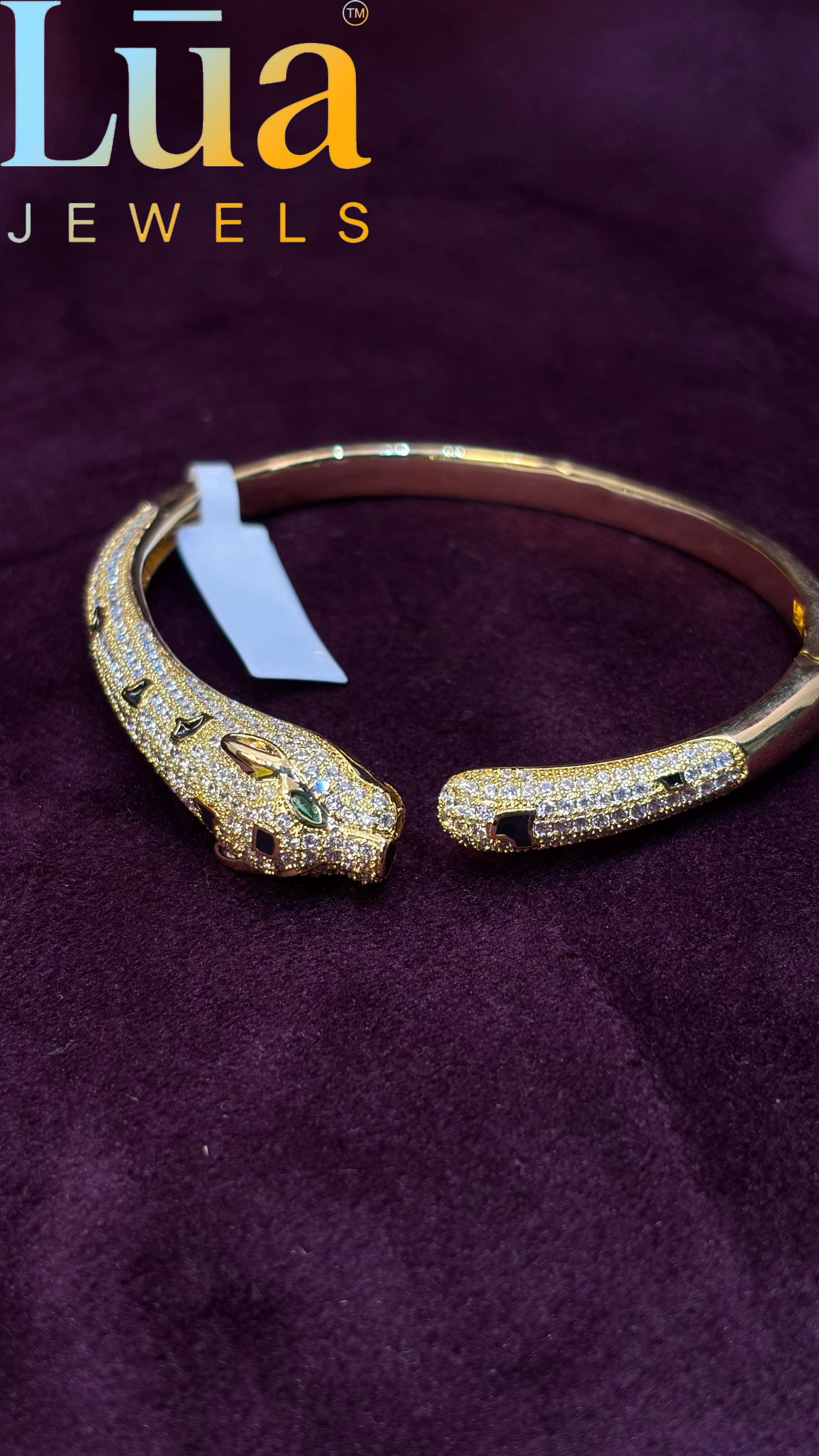Leopard Luxe Kada � Gold