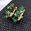 Thumbnail: Emerald Drop Cluster Earrings � Lua Jewels