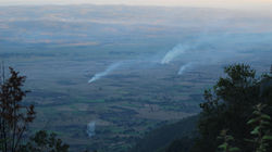 Menaces biodiversité Feux Usabara Tanzanie - Photo: Martin Etave