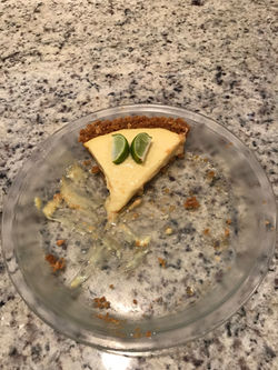 Key lime pie from our own limes
