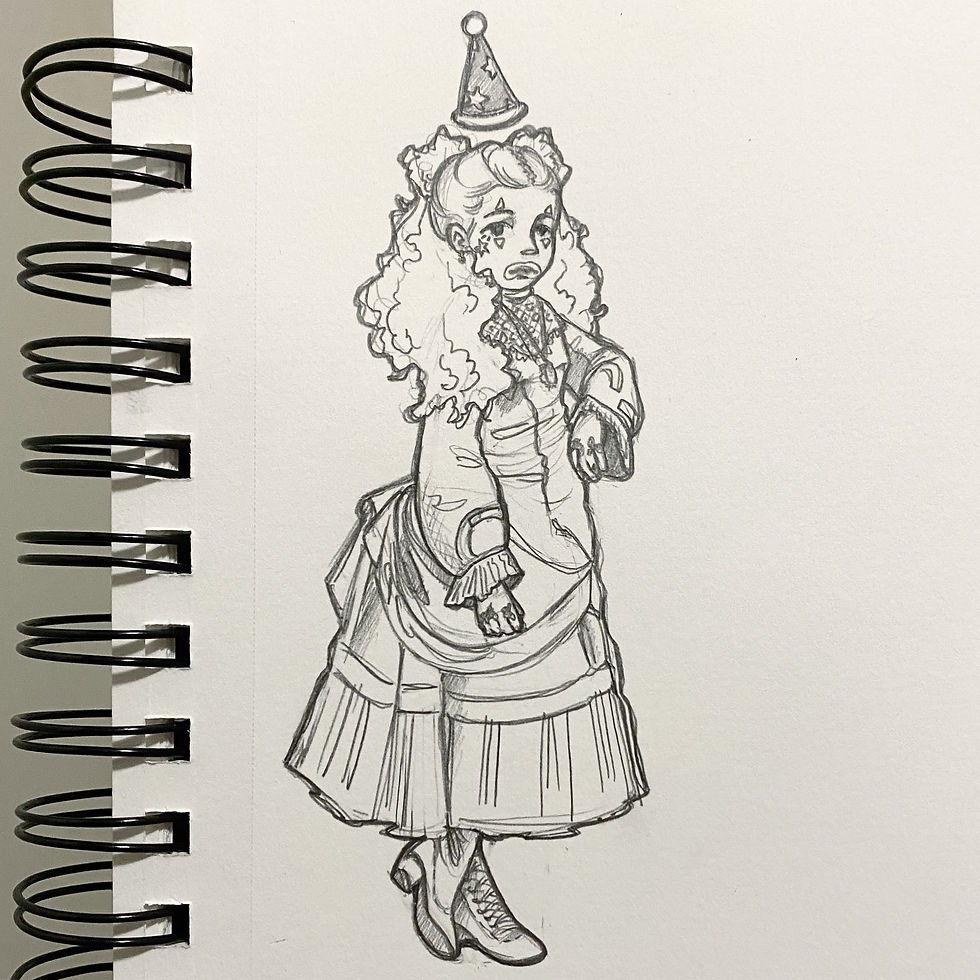 Victorian Clown Girl