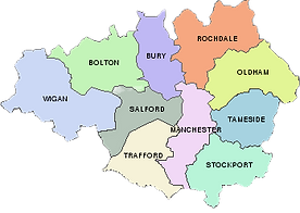 Greater Manchester Map