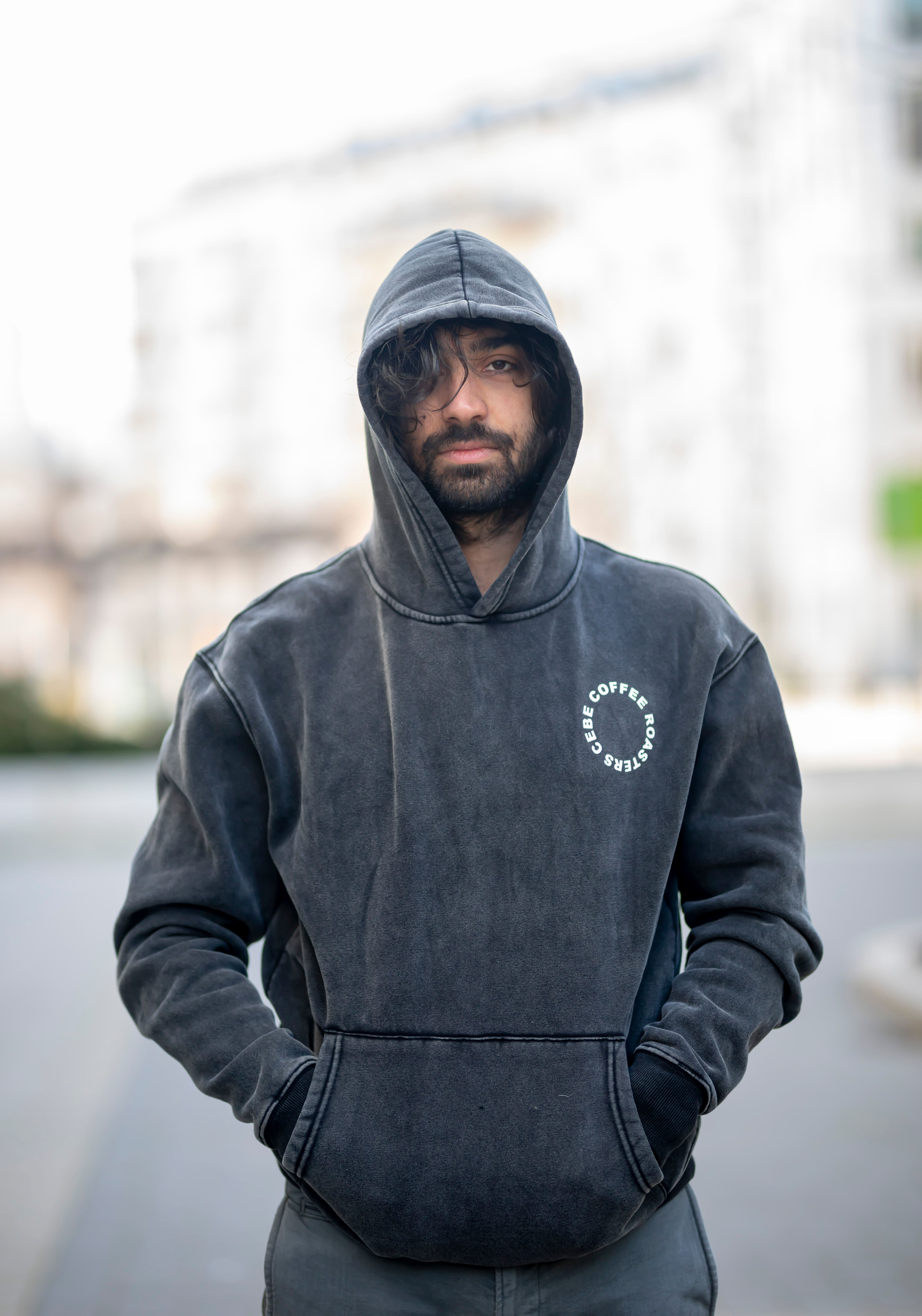 Oversize Hoodie Washed  Black