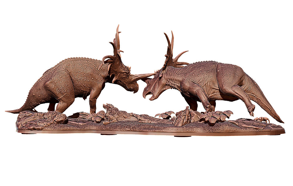섬네일: Scientifically Accurate Styracosaur Diorama Model Kit – 1:20 Scale Model